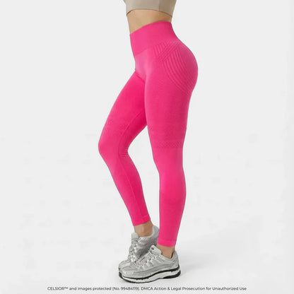 High Waisted And Hip Lifting Yoga Elastic Quick Drying Tight Pants ⭐